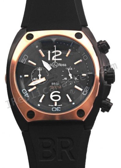 Bell & Ross BR02 Instrument Pro Diver Chronograph Orologio Replica - Clicca l'immagine per chiudere