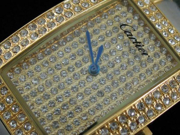 Tank Américaine Cartier Watch Diamonds Réplique Montre - Cliquez sur l'image pour la fermer
