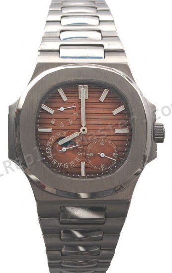 Patek Philippe Nautilus Power Reserve ручной обмотки Реплика Смо - закрыть