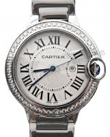 Cartier Ballon Bleu de Cartier Diamanten, Big Size, Replik Uhr