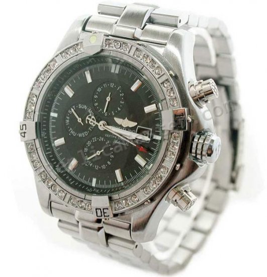 Breitling Windrider Chronomat Evolution Diamonds Replica Watch - Click Image to Close