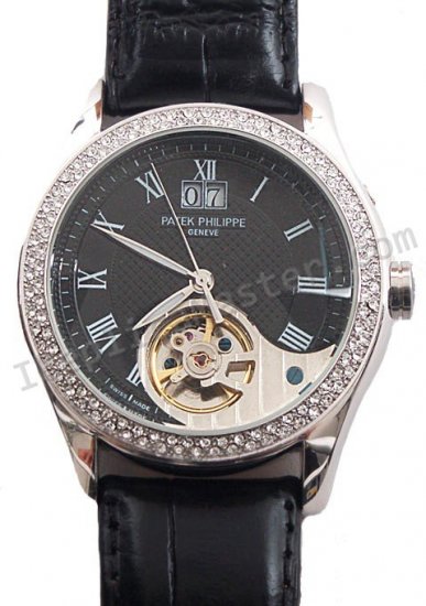 Patek Philippe Calatrava Date Diamonds Replica Watch - Click Image to Close