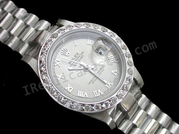 Rolex Oyster Perpetual Datejust Ladies Schweizer Replik Uhr - zum Schließen ins Bild klicken