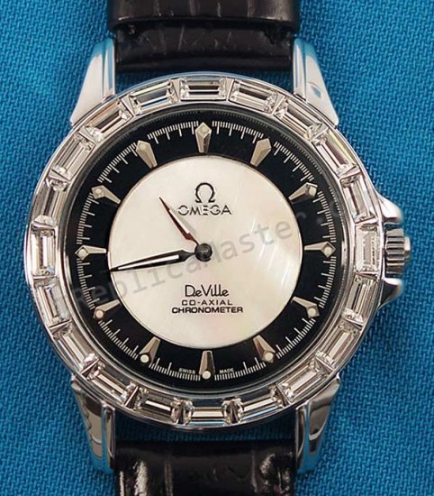 Omega De Ville Co-Axial Diamantes Réplica Reloj - Haga click en la imagen para cerrar