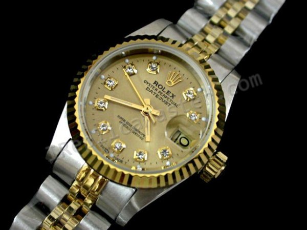 Rolex Oyster Perpetual Datejust Ladies Watch Suíço Réplica Relógio  Clique na imagem para fechar