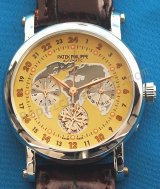 Patek Philippe Calatrava Carte mondiale Watch Datograph Réplique Montre