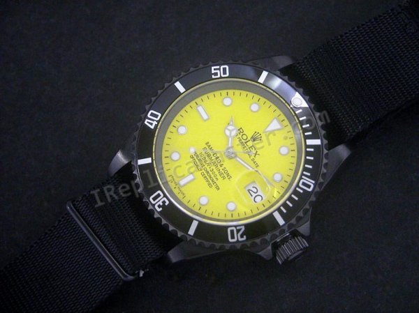 Rolex Submariner Gelb Schweizer Replik Uhr - zum Schließen ins Bild klicken