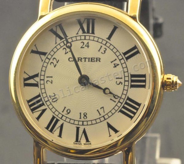 Cartier Must de cuarzo, Big réplica de tamaño Réplica Reloj