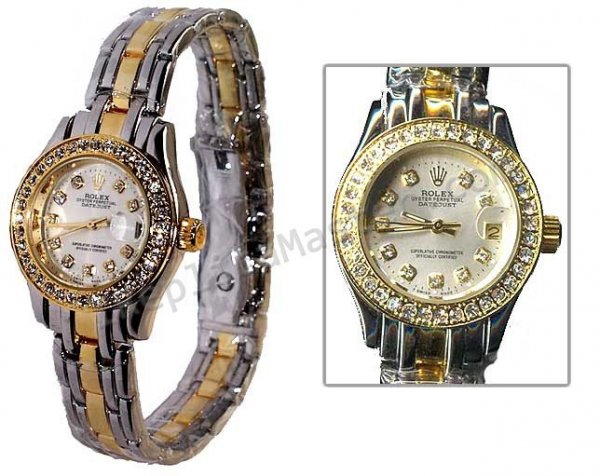 Fecha Rolex Sólo para mujer Réplica Reloj - Haga click en la imagen para cerrar