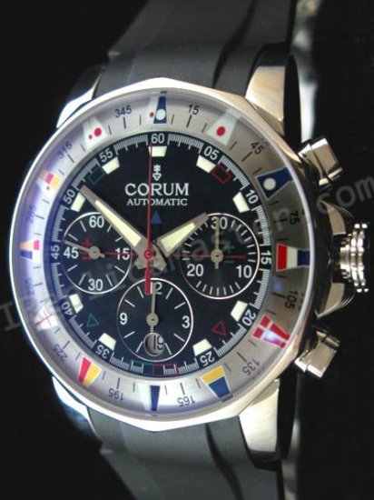 Corum Admirals Cup Chronograph Schweizer Replik Uhr - zum Schließen ins Bild klicken