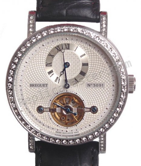 Breguet Tourbillon ore piccole a mano Diamanti Replica Orologio - Clicca l'immagine per chiudere