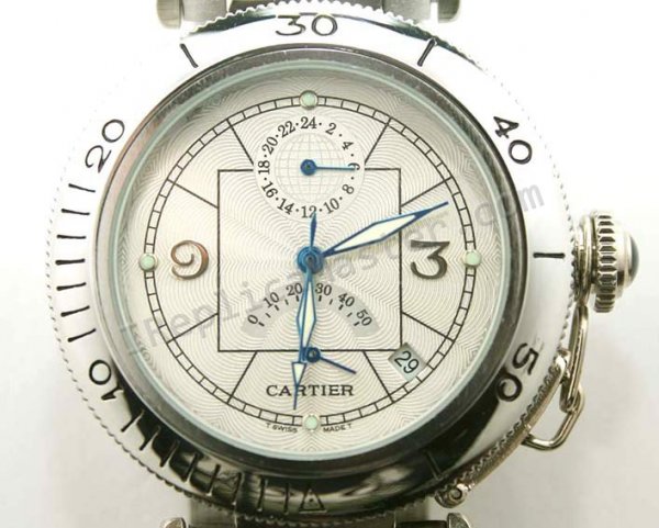 Cartier Pasha Reserve de Marche Double Fuseau Replica Watch