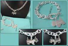 Tiffany Set Of Silver Necklace And Bracelet Replica