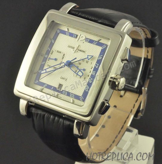 Ulysse Nardin Quadrato Dual Time GMT Datograph Replik Uhr