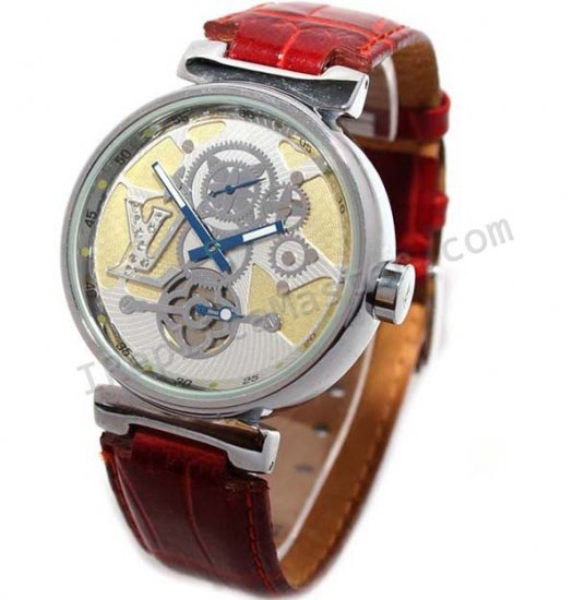 Louis Vuitton Style Perpetuel Small Seconds Replica Watch - Click Image to Close