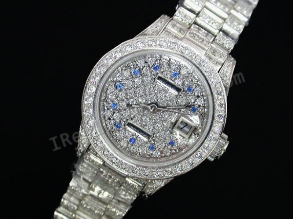 Rolex DayDate Ladies Schweizer Replik Uhr - zum Schließen ins Bild klicken