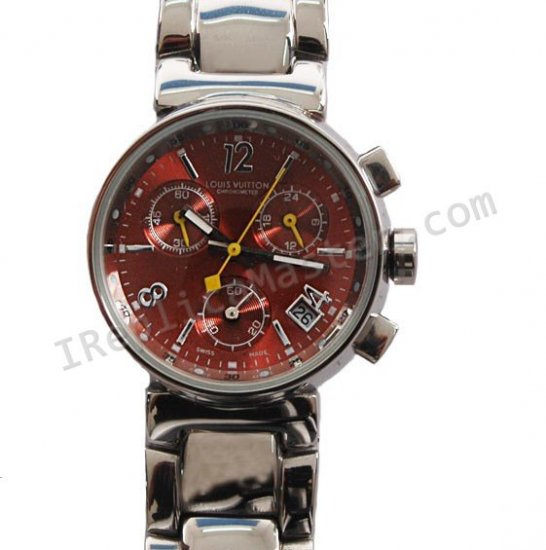 Louis Vuitton Tambor cronógrafo de cuarzo Réplica Reloj - Haga click en la imagen para cerrar