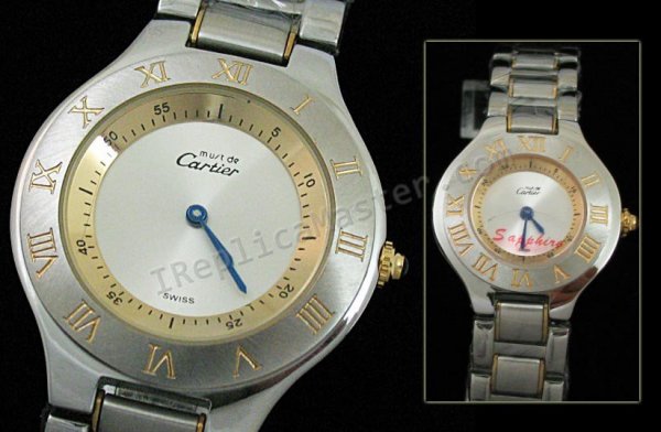 Cartier Must de Cartier, Petite taille Watch Réplique Montre - Cliquez sur l'image pour la fermer
