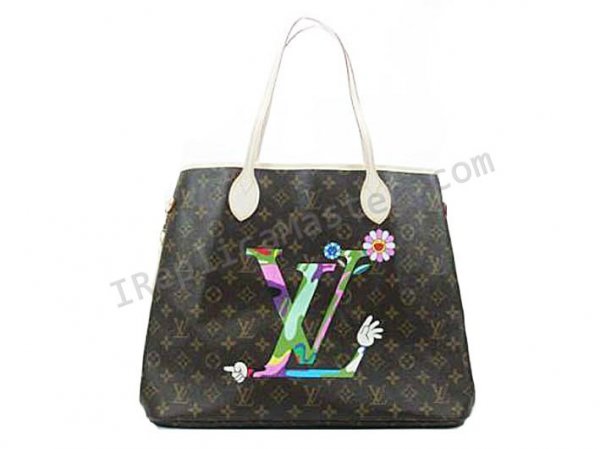 Louis Vuitton монограммы Мураками Гм Neverfull M95561 Сумочка ре - закрыть