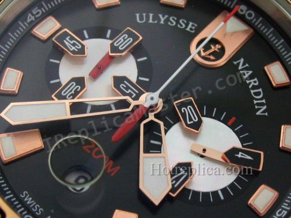 Ulysse Nardin Maxi морской Реплика Часы Хронограф