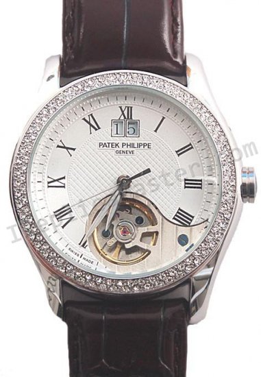 Patek Philippe Calatrava Date Diamonds Replica Watch - Click Image to Close