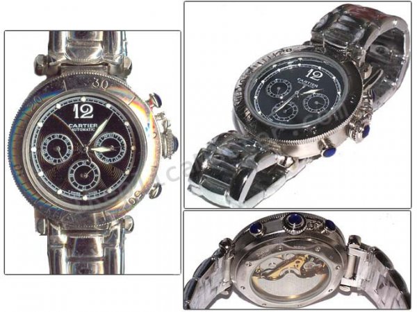 Cartier Pasha Chrono Watch Réplique Montre - Cliquez sur l'image pour la fermer