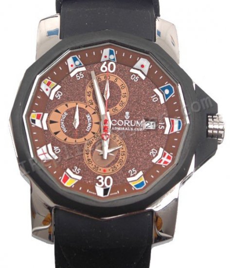 Corum Copa Almirante Cronógrafo Marina Réplica Reloj - Haga click en la imagen para cerrar