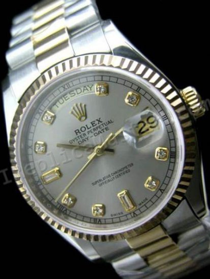 Rolex Oyster Día Perpetuo-Date Reloj Suizo Réplica