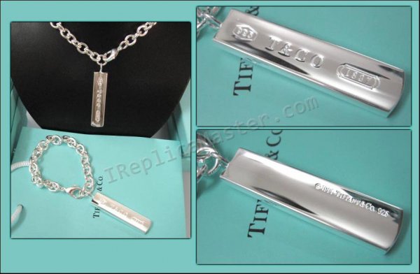Tiffany Set Of Silver Necklace And Bracelet Replica