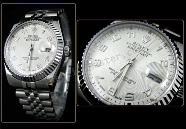 Rolex Oyster Perpetual DateJust Swiss Replica Watch - Click Image to Close