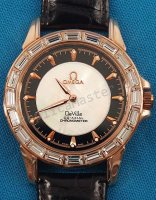 Omega De Ville Co-Axial Diamonds Replik Uhr