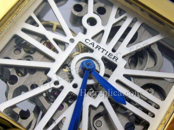 Cartier Santos 100 Squelette Replik Uhr