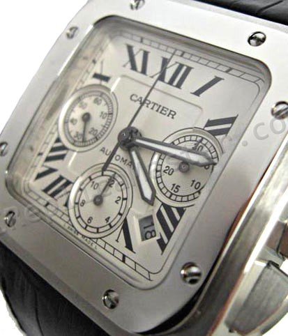 Cartier Santos 100 Chronograph Schweizer Replik Uhr