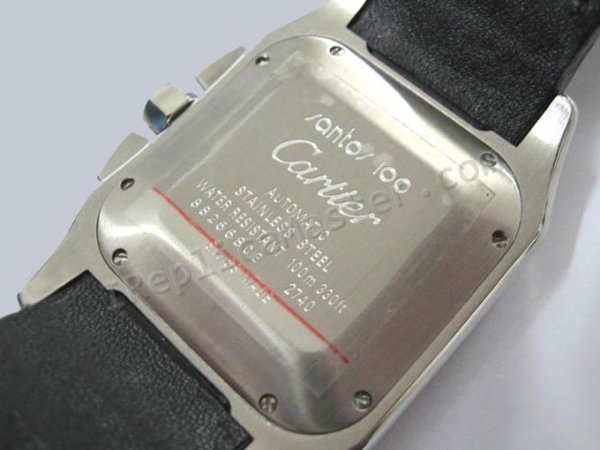 Cartier Santos 100 cronógrafo Reloj Suizo Réplica