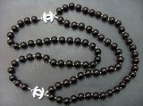 Chanel Negro collar de perlas Réplica