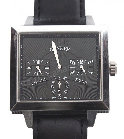 Pierre Kunz Caree Big Hand Minuto GMT Réplica Reloj