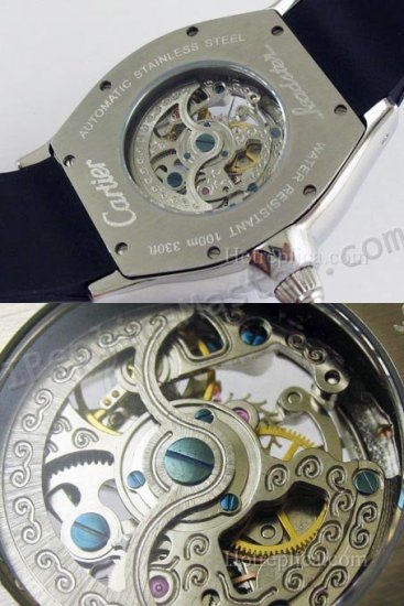 Tortue Cartier Watch Esqueleto Réplica Reloj