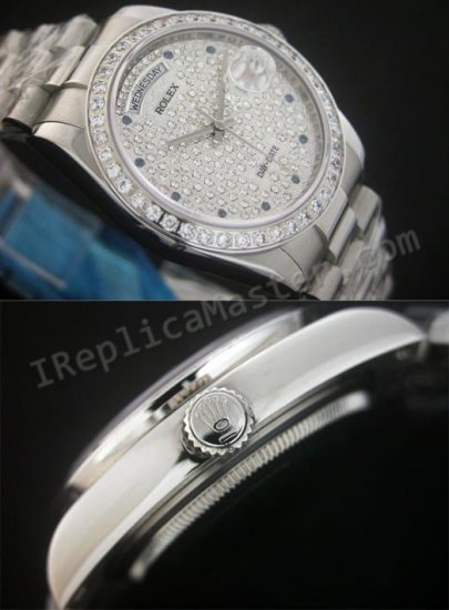 Diamante Rolex Day-Date Reloj Suizo Réplica