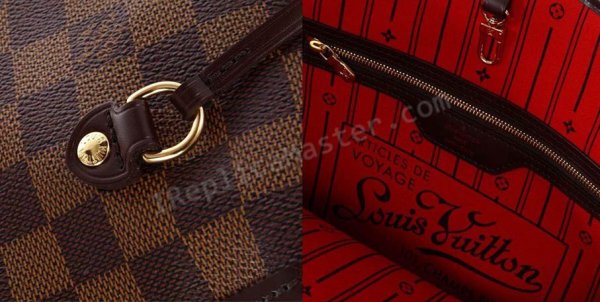 Louis Vuitton Damier lienzo Pm Neverfull N51105 bolso de la repr Réplica