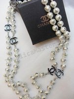 Chanel Black Real collier de perles Réplique Chanel Black Real collier de perles Réplique