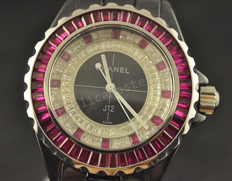 Chanel J12, processo Real Cerâmica E braclet, 40mm  Clique na imagem para fechar