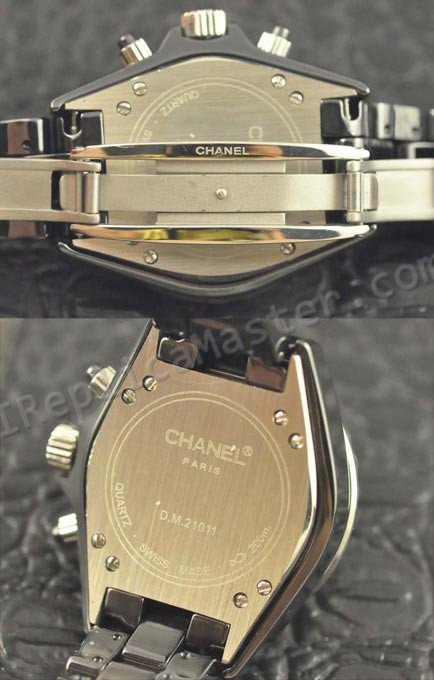 Chanel J12 Chronographe Diamants, Real boîtier en céramique; bra Réplique Montre - Cliquez sur l'image pour la fermer
