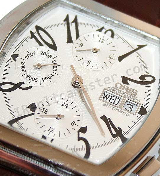 Oris Miles Tonneau Datograph Replik Uhr - zum Schließen ins Bild klicken