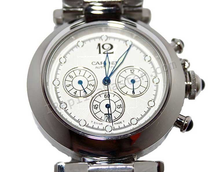Cartier Pasha Datograph Replik Uhr - zum Schließen ins Bild klicken