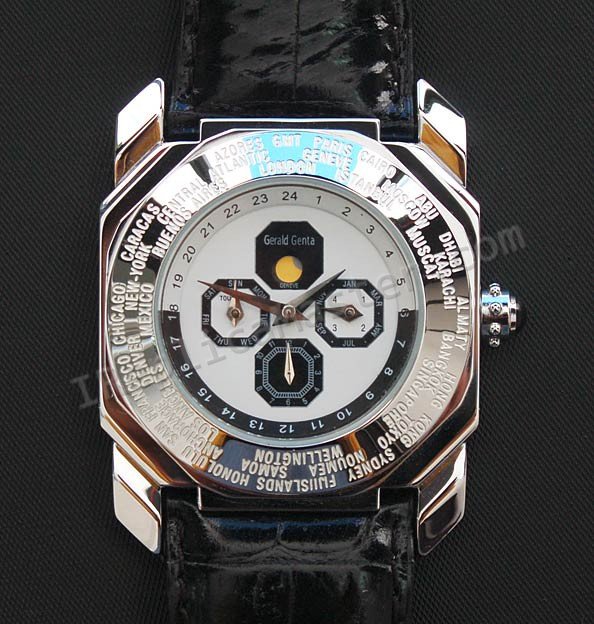 Gerald Genta Octo Tiempo Bi Mundial Réplica Reloj - Haga click en la imagen para cerrar