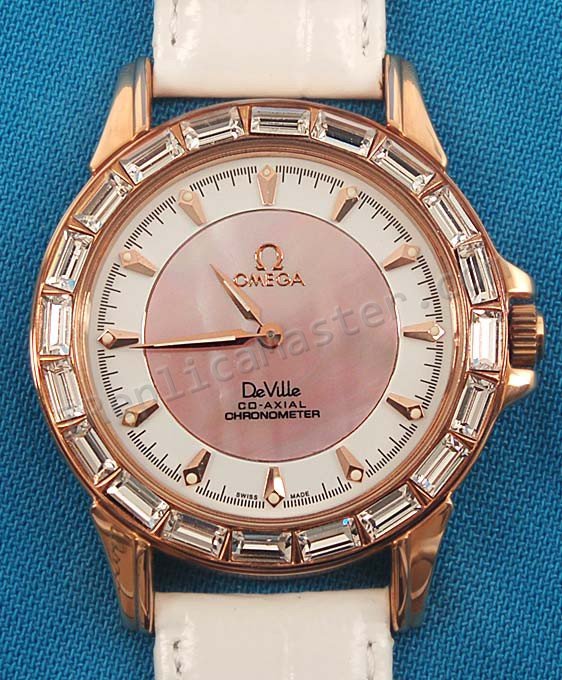 Omega De Ville Co-Axial Watch Diamonds Réplique Montre - Cliquez sur l'image pour la fermer