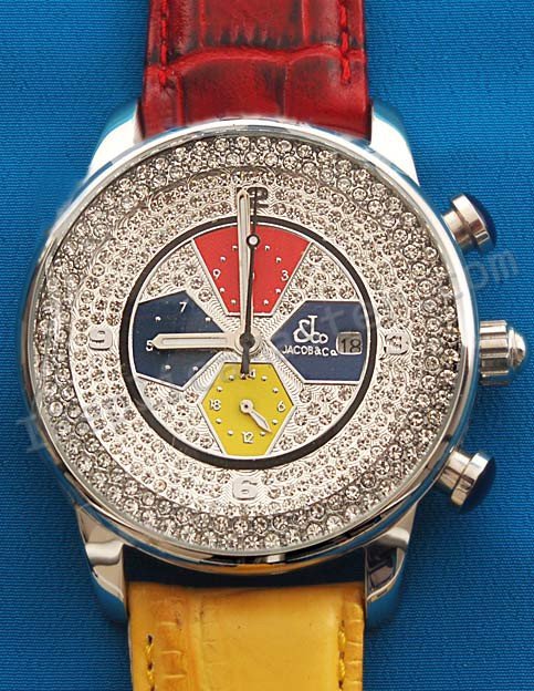 Jacob & Co Cinq Calendrier perpétuel Watch Full Réplique Montre grandeu - Cliquez sur l'image pour la fermer