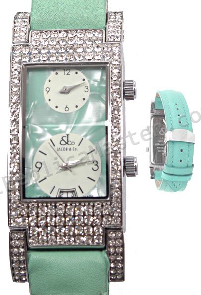 Jacob & Co Angel Deux fuseaux horaires Watch Watch Réplique Montre - Cliquez sur l'image pour la fermer