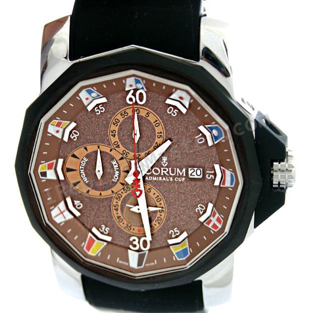 Corum Admiral Cup Watch Marine Chronograph Réplique Montre - Cliquez sur l'image pour la fermer