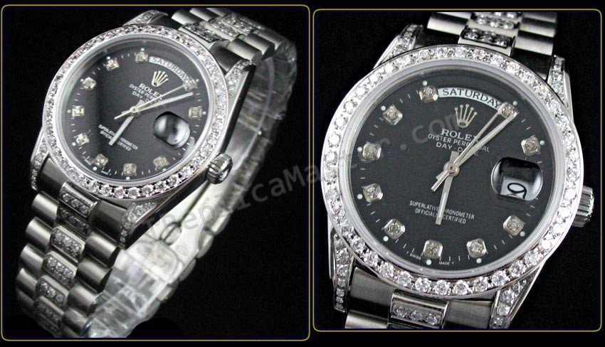 Ойстер Rolex Perpetual Day-Date Президентские браслета. Swiss Wa - закрыть